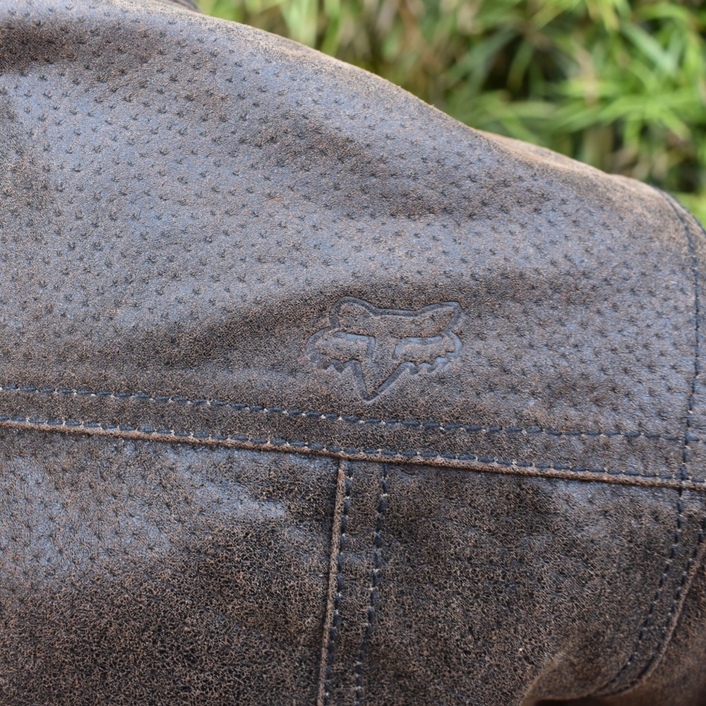 WOMEN'S FOX RIDERS LEATHER JACKET DISTRESSED - Picture 5 of 7